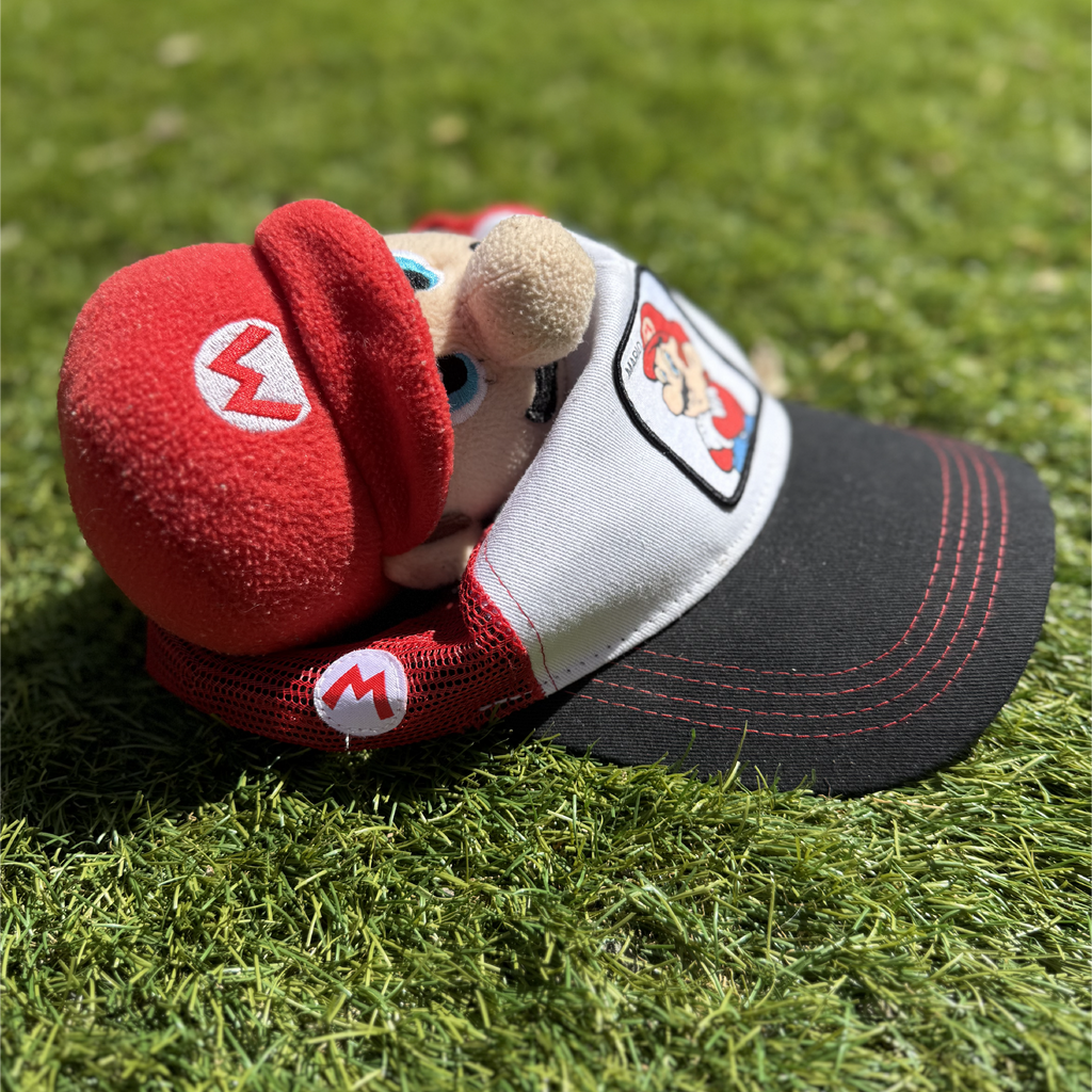 Casquette Peluche Plombier Rouge
