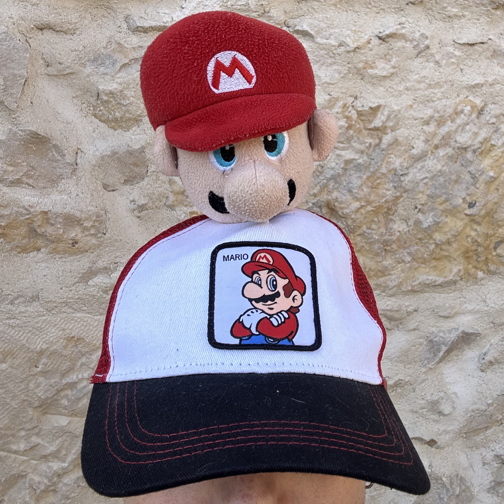 Casquette Peluche Plombier Rouge