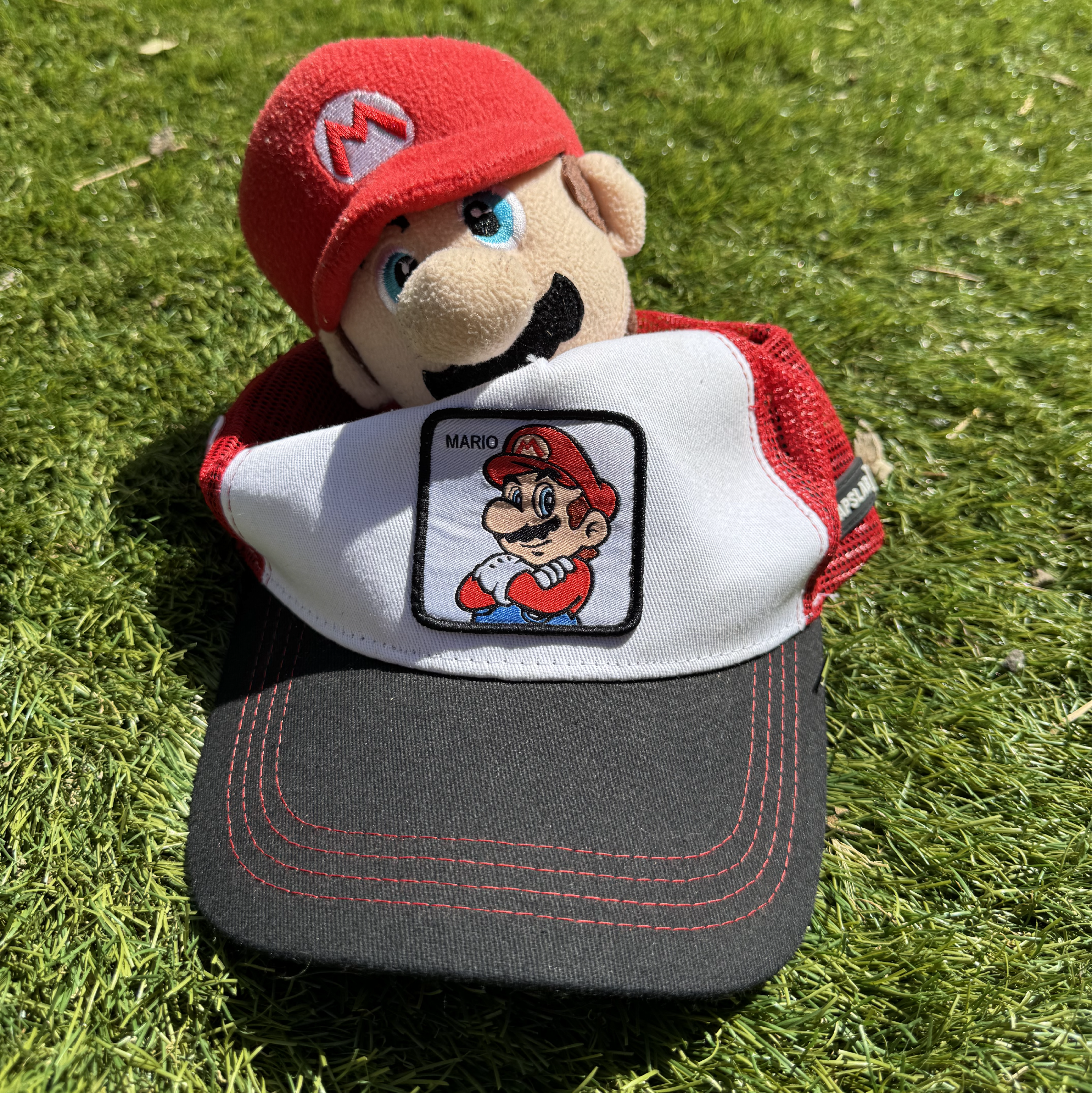 Casquette Peluche Plombier Rouge