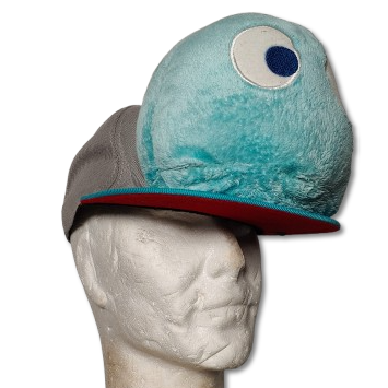 Casquette Fantôme Pacman Bleue Clair