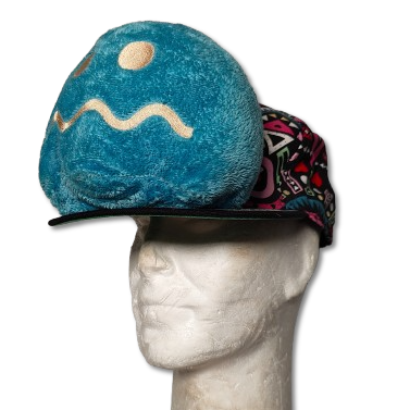 Casquette Fantôme Pacman Bleue foncée