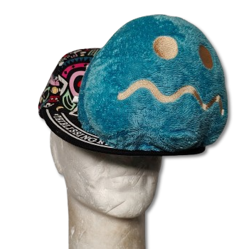 Casquette Fantôme Pacman Bleue foncée
