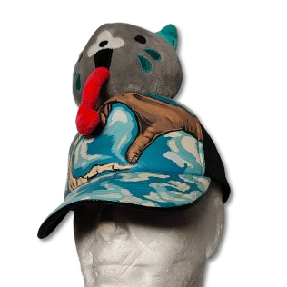 Casquette Chat Peinte à la main