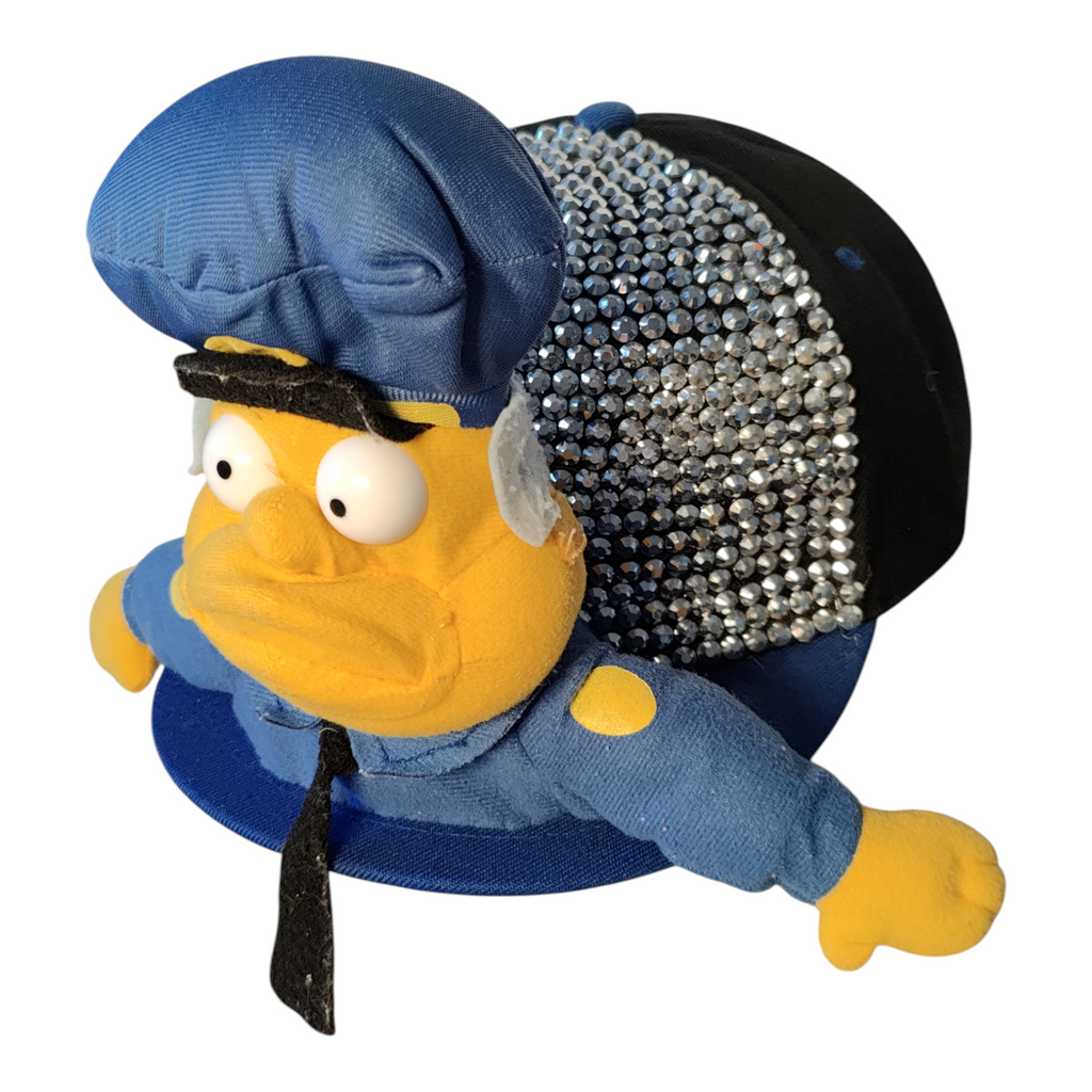 Casquette Peluche Policier Jaune 👮