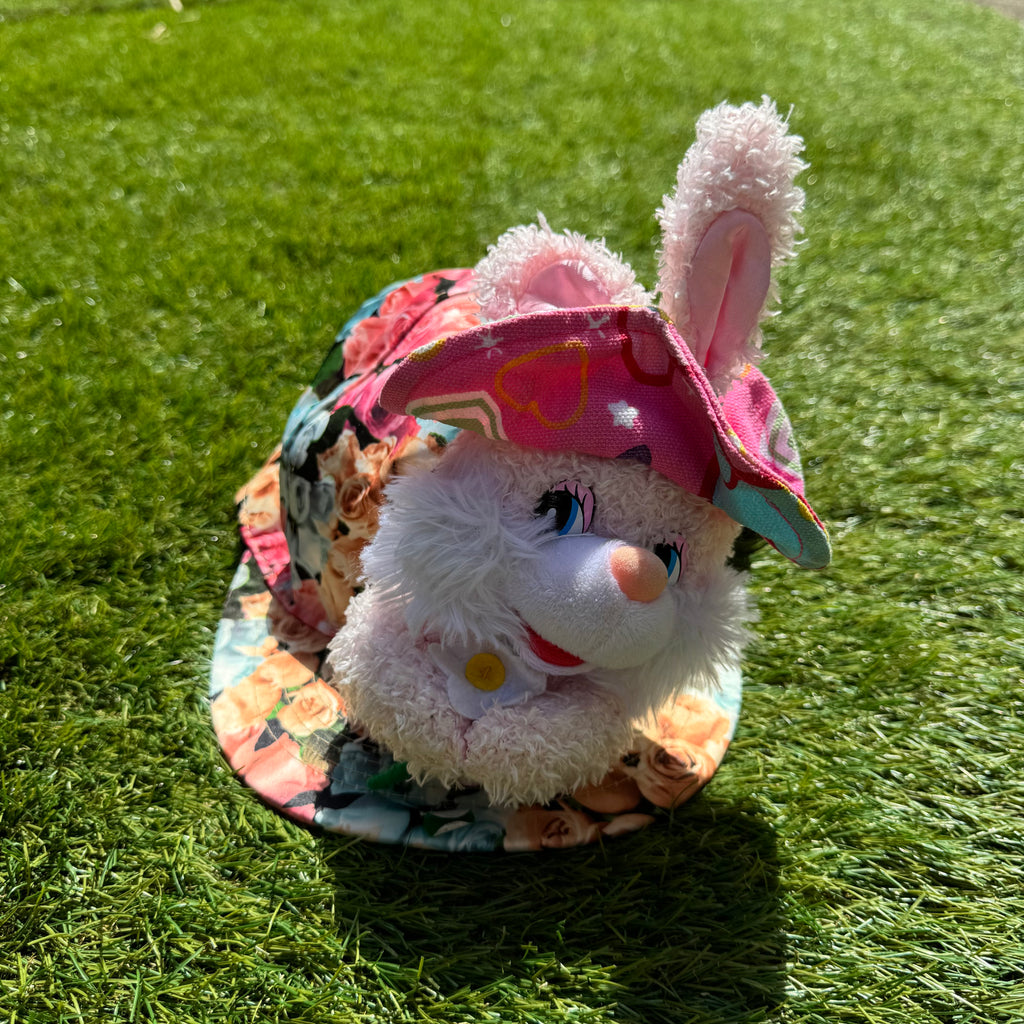 Casquette Peluche Lapin Fleuri 🌼