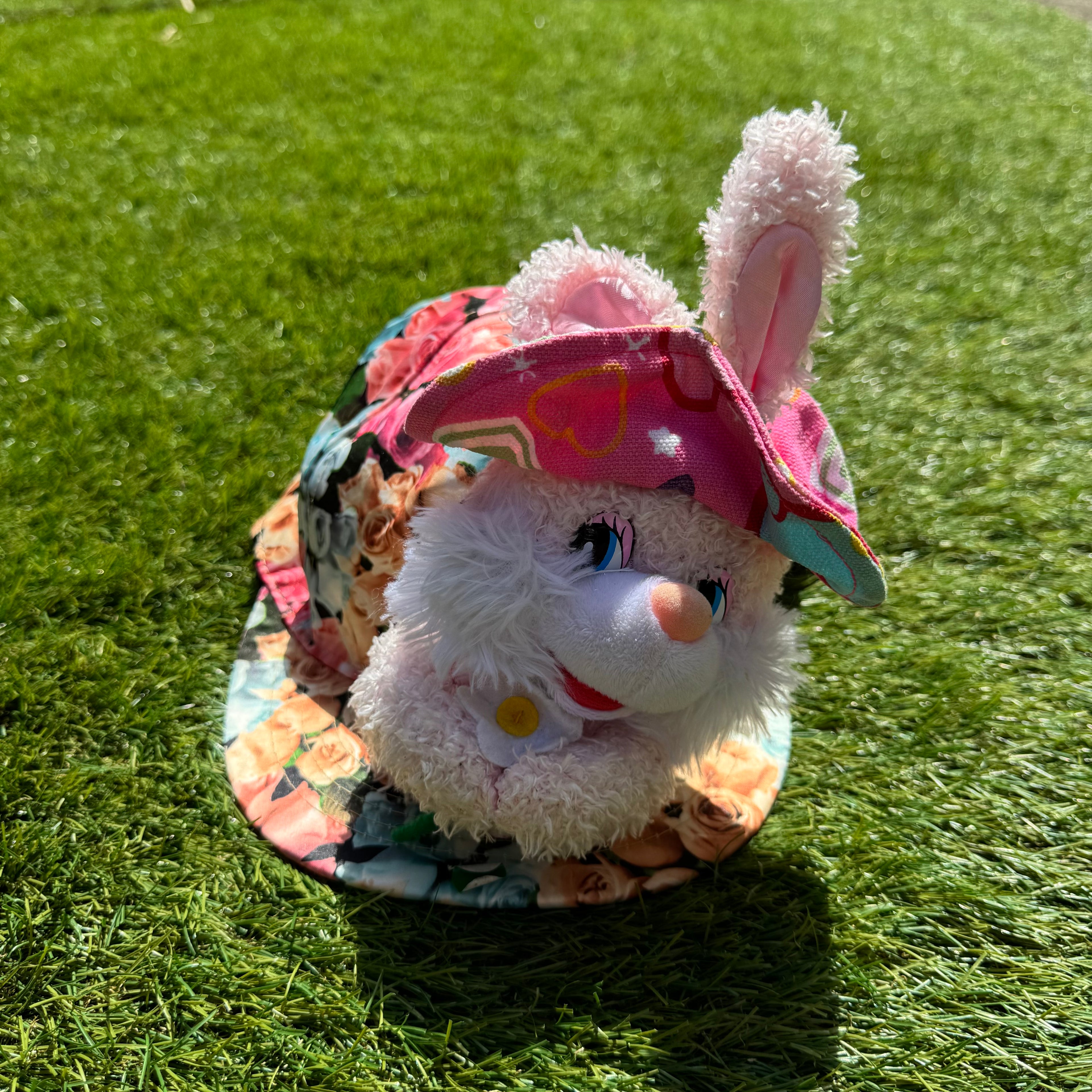 Casquette Peluche Lapin Fleuri 🌼