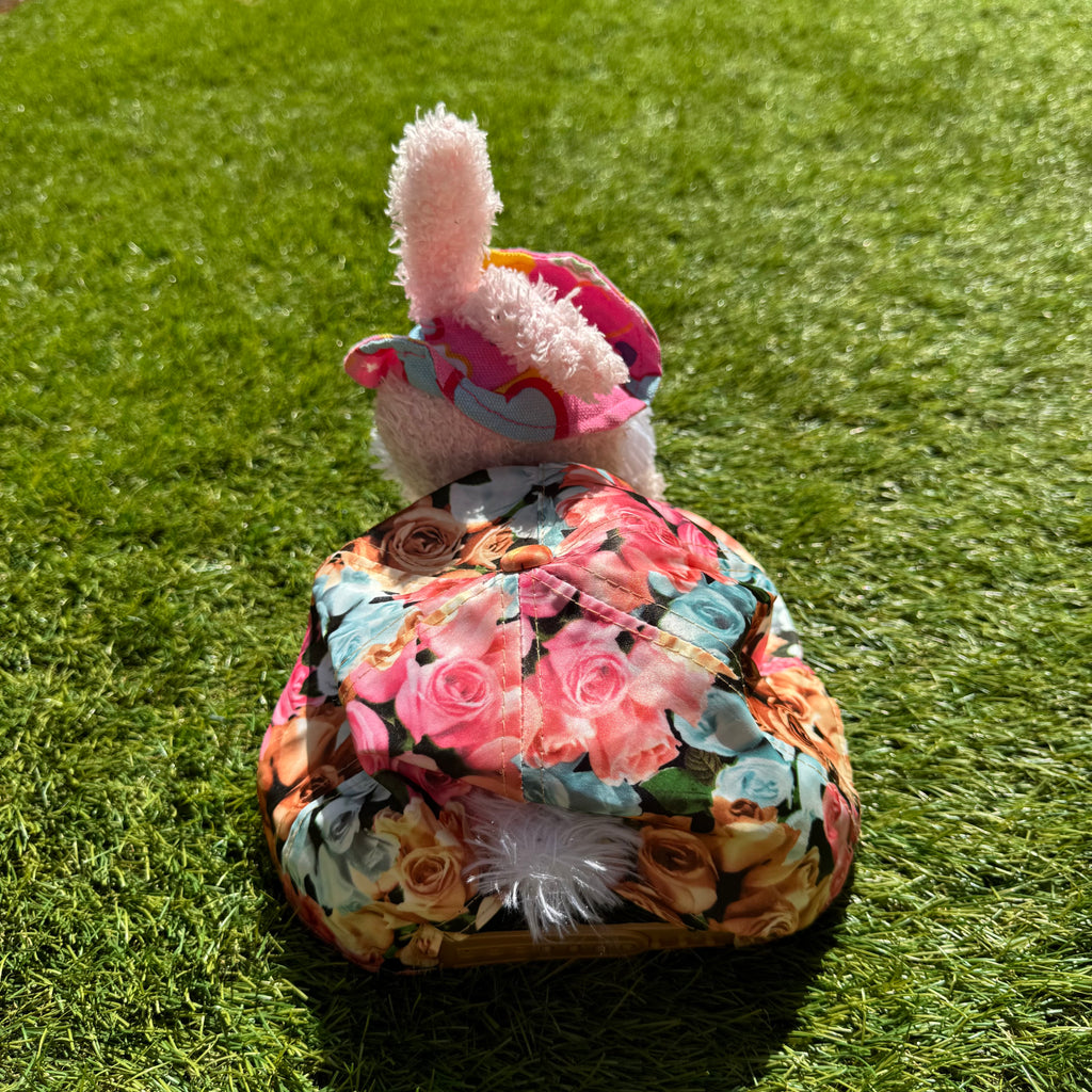 Casquette Peluche Lapin Fleuri 🌼