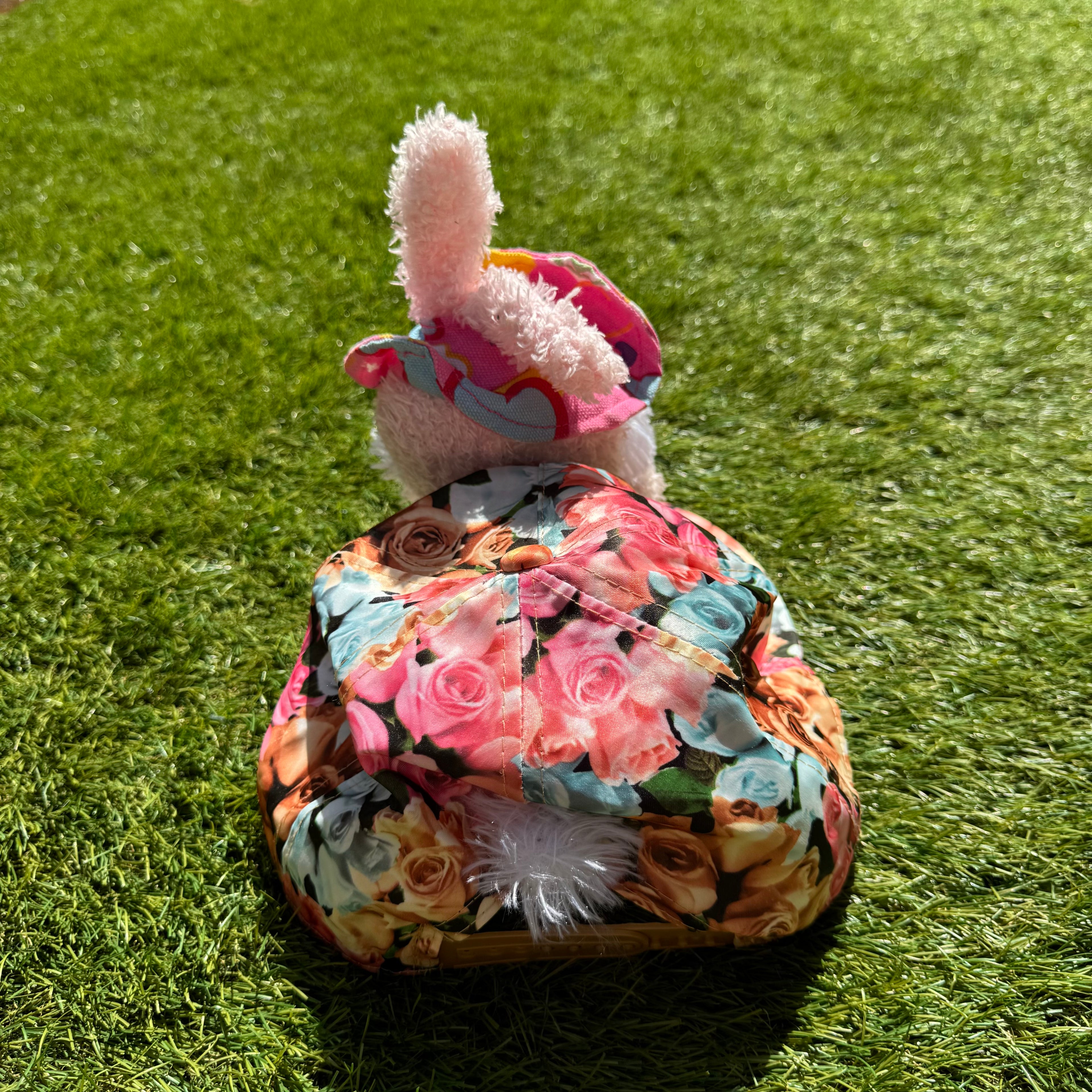 Casquette Peluche Lapin Fleuri 🌼