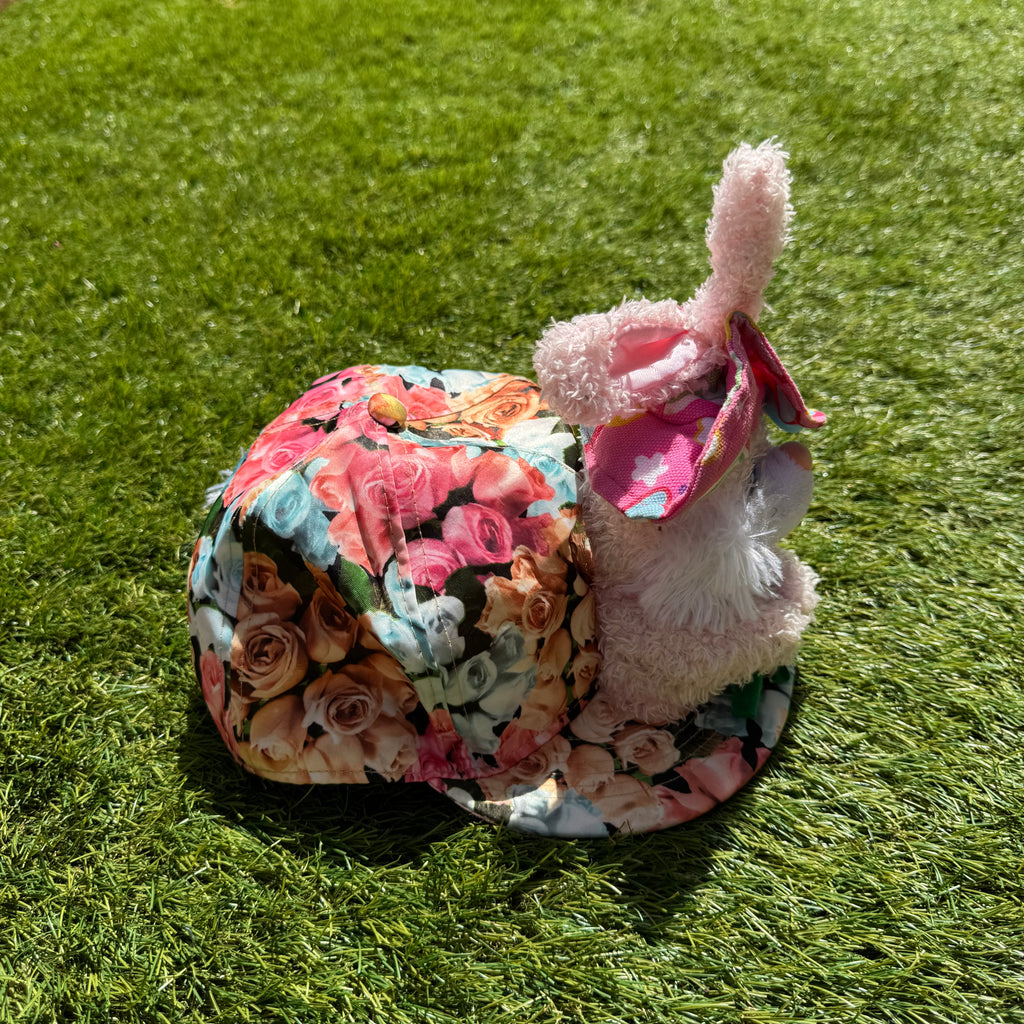 Casquette Peluche Lapin Fleuri 🌼