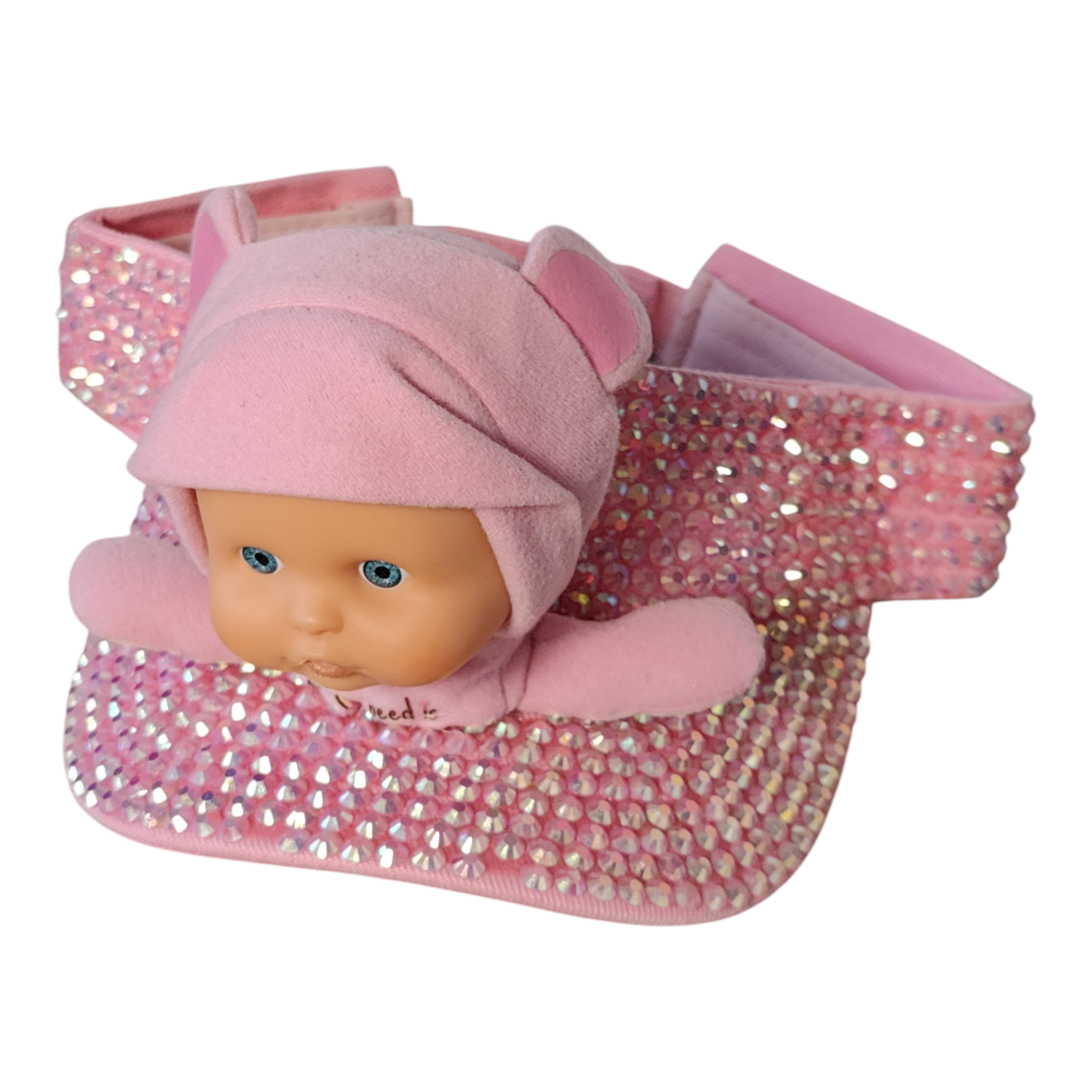 Visière Peluche Bébé Strass 💖