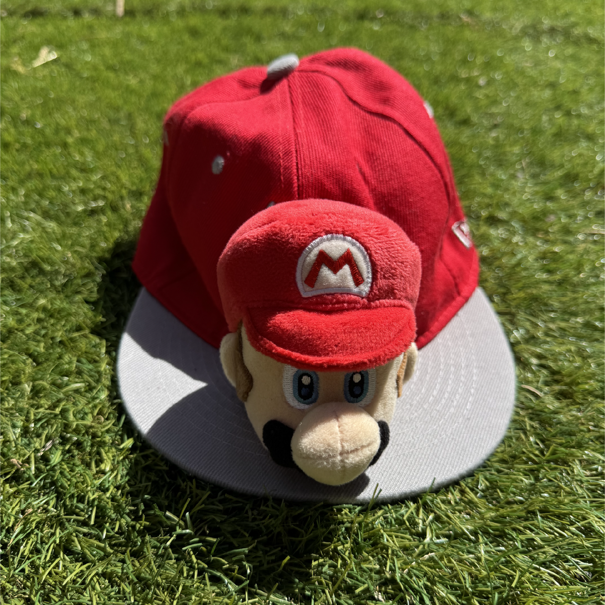 Casquette Peluche Plombier Rouge Enfant