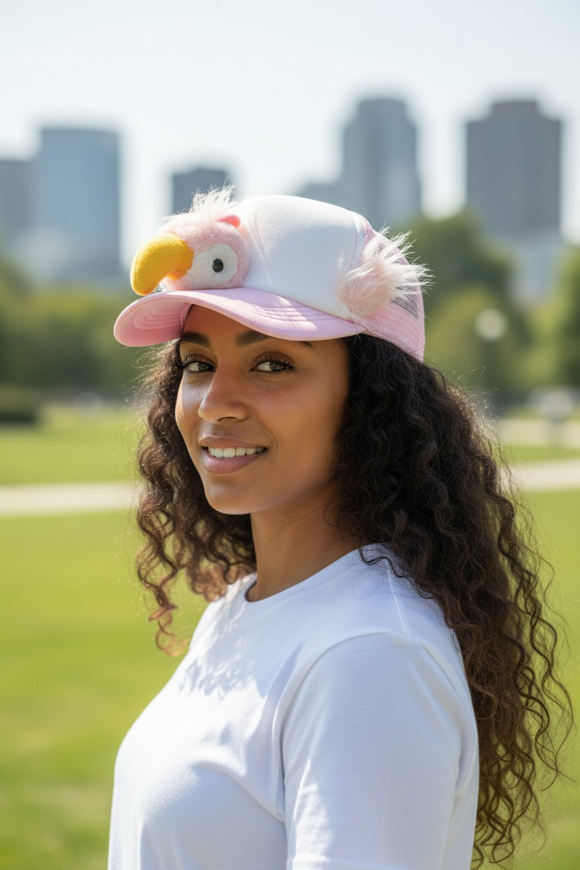Casquette Flamant Rose